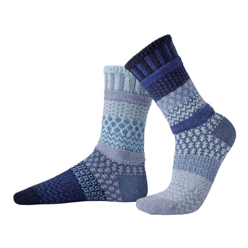 Solmate Horizon Mismatched Crew Socks – Unisex Small – WMN 6-8 MEN 5-7